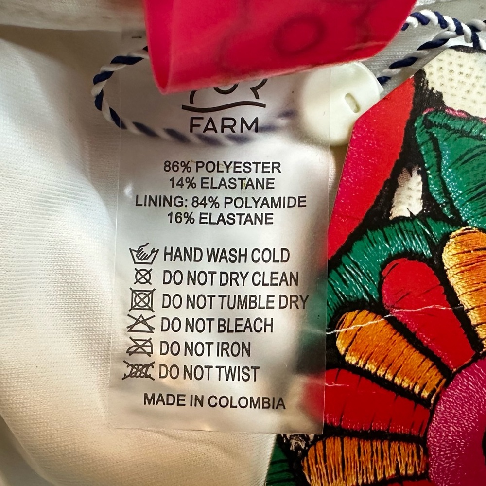 Anthropologie Farm Rio Floral High-Waisted Bikini Bottoms - Picture 7 of 7